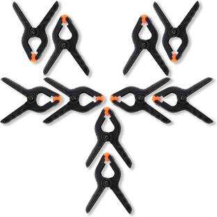 VIBLITZ 10 PCS Photography Backdrop Support Spring Clamp 4.3"/11cm for Background Muslin Black Reflector Umbrella