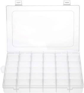 UNITYSALES Medium Clear Plastic Box Multipurpose Container Box For Storage With Lock System Storage Box