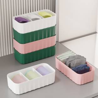 Stylex Store Big Size Innerwear Organiser For Bra Organizer For Wardrobe Organizer(pack 0f 2) Drawer Divider
