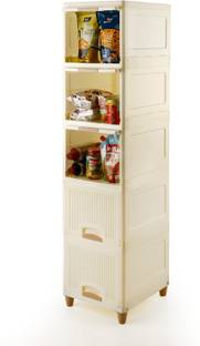 KWINTAS Set of 5 foldable closet NEW Plastic 5 Door Wardrobe