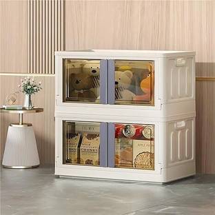 JD FRESH 2 Unit Plastic Cupboard for Clothes Storage Closet Divider