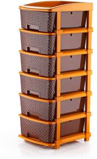 ASHLAS 6 Layer Plastic Modular Drawer System Multipurpose chest of Organizer Drawer Divider