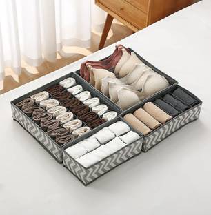 Eopzo Organizer DividersCell Foldable Fabric Dresser Closet Organizers and Storage Drawer Divider