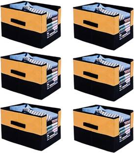 whitekrafts Closet Drawer Divider Designer for Wardrobe Foldable shirt and Cloth 6 pcs combo Drawer Divider