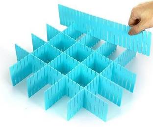 Redsky Adjustable Interlocking Self Assembly Plastic Drawer Divider Storage Organizer Drawer Divider