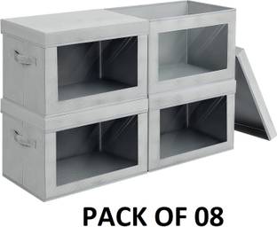 BlackBoxes Storage Boxes Closet Organizers and Storage for Clothes, Books, Towels Set of 8 Closet Divider