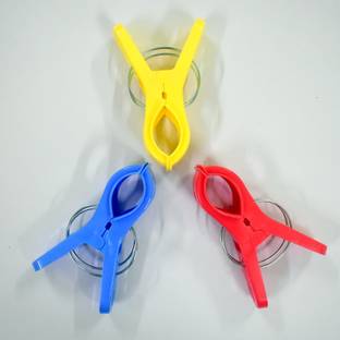 Aari 5 inch Saree Pre pleating Clips 3 nos Plastic Cloth Clips