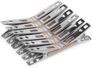 Honbon Stainless Steel Clothes Pins Metal Pegs for Clothes Food Sealing Steel Clips Stainless Steel Cloth Clips