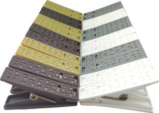 Kitchwish Super Strong High Quality Cloth Plastic Clips, Firm grip Strong desing Usefull in home and laundry Cloth Clips Multicolor 2 Set (24 clips) Plastic Cloth Clips