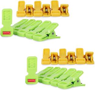 HAZEL Plastic Cloth Clips For Drying Clothes Chimti For Wet Clothes Clip Set of 24 Plastic Cloth Clips