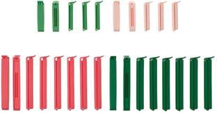 IKEA BEVARA Sealing clip, set of 26, mixed colours Plastic Cloth Clips