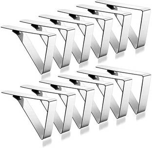 TAPAHPRIYAY 12 PCSTable Clip, Table Cloth Clips, Stainless Steel Large Table Cover Clamps Stainless Steel Cloth Clips