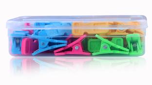 Wewel 20 Pcs Heavy Quality Cloth clips for Cloth (Rainbow Clip)(with Storage Box) (20) Plastic Cloth Clips