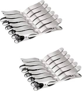 RARE-ZONE 24 Pcs Stainless Steel Clothes Clips For Drying Clothes. Stainless Steel Cloth Clips