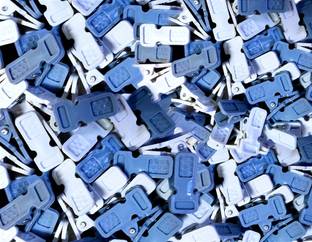 RARE-ZONE 48 Pcs Heavy Duty Indian Plastic Cloth Clips, Plastic Cloth Clips