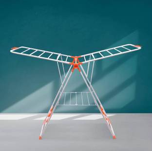 Bathla Steel Floor Cloth Dryer Stand Mobidry Neo Orange Made in India