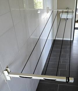 Roborich Steel Wall Cloth Dryer Stand Steel Wall Cloth Dryer Stand 5T-WHITE-WALL-MOUNT 431