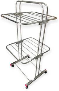 RUBBY Steel Floor Cloth Dryer Stand STEEL 2 LAYER