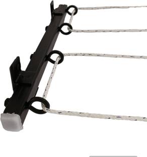 Roborich Steel Wall Cloth Dryer Stand 4T-FLAT-BLAK-FLIP-16