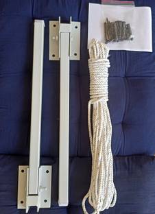 Roborich Steel Wall Cloth Dryer Stand 4T-WHITE-WALL-MOUNT-A0034