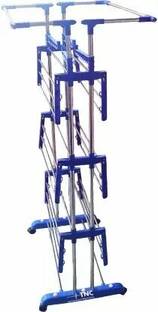 TNC by TNC Steel, Plastic, Aluminium Floor Cloth Dryer Stand T-CDS-3TIER-JB2SS-JUMBO-0191