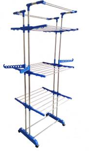 TNC by TNC Steel, Plastic, Aluminium Floor Cloth Dryer Stand T-CDS-3TIER-JB2SS-JUMBO-0173