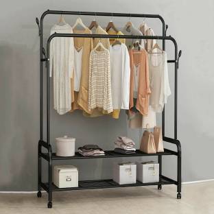 HomeCloud Steel Floor Cloth Dryer Stand Clothing Rack Heavy-Duty|Bedroom & Living Room|Clothes|Garment|Coat Rack