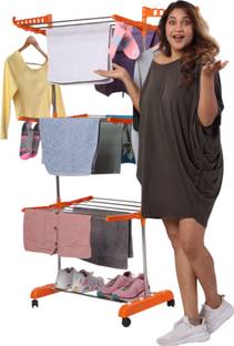 TNC Steel, Plastic Floor Cloth Dryer Stand MS100