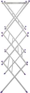 Unizone Steel Floor Cloth Dryer Stand Unique Large Folding Clothes Drying Stand