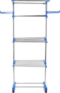 TNC Steel, Plastic, Aluminium Floor Cloth Dryer Stand JB N00010