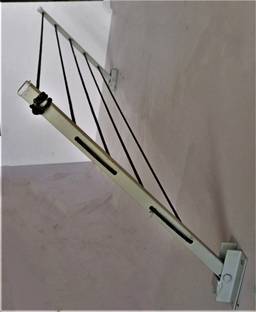 Roborich Steel Wall Cloth Dryer Stand 5T-WHITE-WALL-MOUNT-B0010