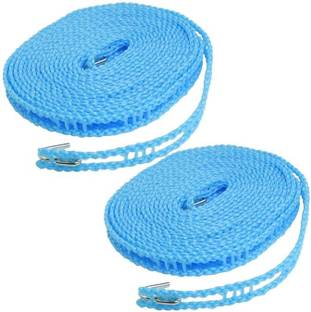 VIREVA Windproof Clothes Drying Rope Nylon Hook Laundry Hanging Line Nylon Retractable Clothesline