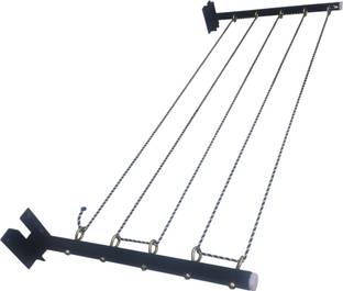 DRYILLA cloth drying stand, Cloth hanger , Clothesline Black 100 feet Rope Iron Retractable Clothesline