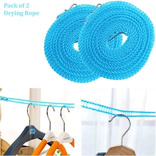 SYGA Set of 2 Clothes Lines Windproof Laundry Line Rope Nylon Clothesline