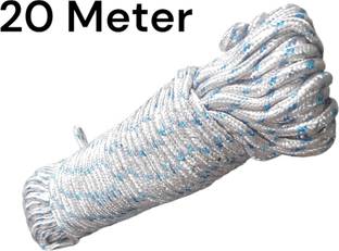 two brothers Nylon Braided Cotton Rope, 20 Mtr, Nylon Retractable Clothesline