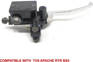 DESIKARTZ Right Side Handle BAR, Front Disc Brake Master Cylinder Assembly, Lever Assembly, Yock Assembly Compatible with TVS Apache RTR BS4 Clutch Lever For TVS Apache RTR 160, Apache RTR 180