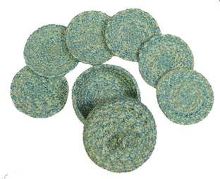 LADLI JEE Round Reversible Polyester Coaster Set