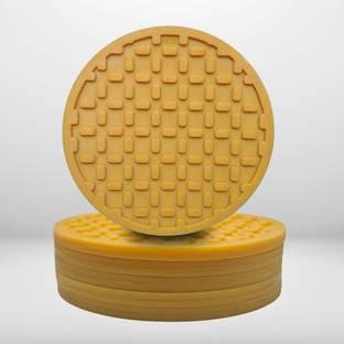 AROSIL Round Reversible Rubber Coaster Set