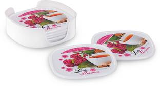AAKAR Rectangle PVC Coaster Set