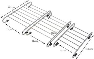 HARI SALES Square Steel Coaster Set