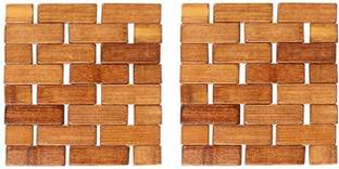 Casanest Square Reversible Bamboo Coaster Set