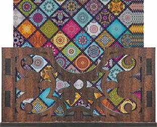 Flipkart SmartBuy Square Reversible Wood Coaster Set