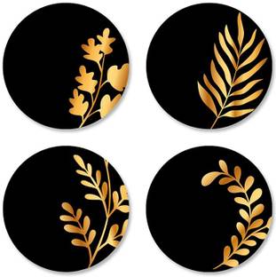 craftinky Round Wood Coaster Set