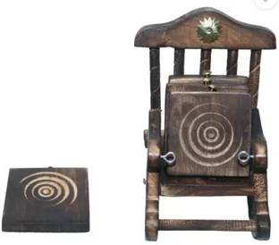 अंश्मल्टीकॉम स्क्वेर रिवर्सेबल  वुड कोस्टर सेट