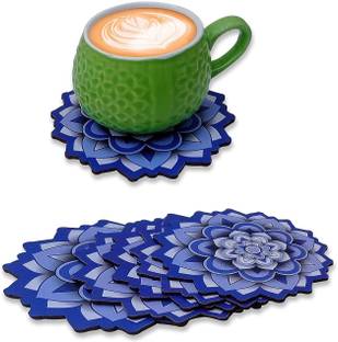 Sketchfab Round Wood Coaster Set