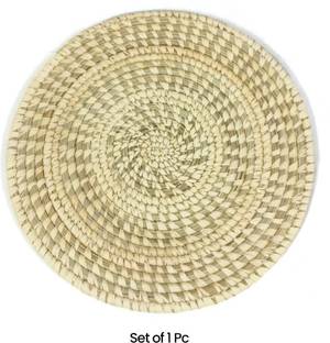 ArtKart Round Reversible Jute Coaster