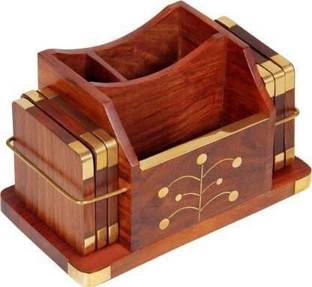 Voody Square Reversible Wood Coaster Set