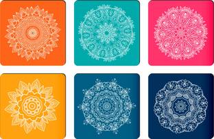 APS Art Plus Store Square Reversible Wood Coaster Set