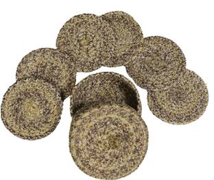 LADLI JEE Round Reversible Polyester Coaster Set