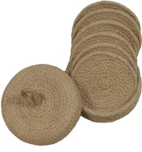 LADLI JEE Round Reversible Jute Coaster